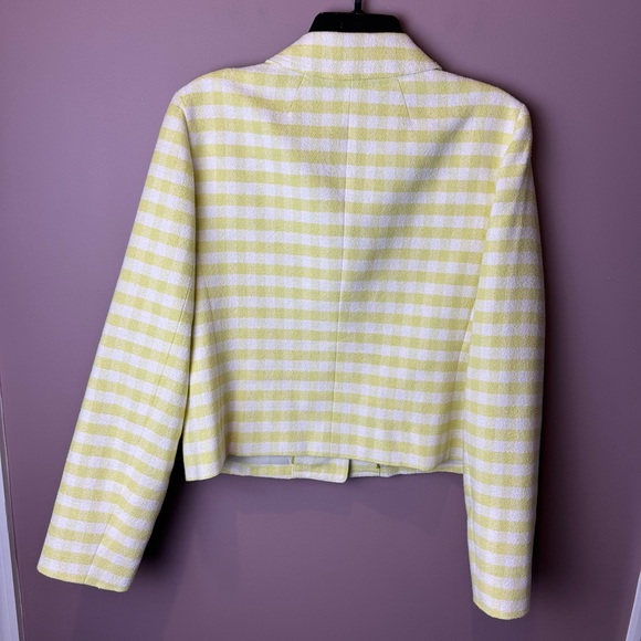 J Crew Collared Lady Jacket in Gingham Terry Tweed 12 - Picture 9 of 12